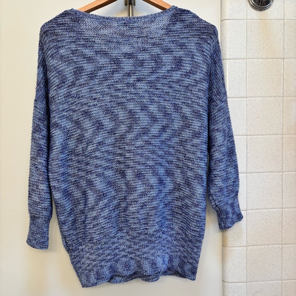 Dana Buchman Blue and Silver Knit Sweater Fits like XL Mobwife Animal Print - Picture 3 of 9